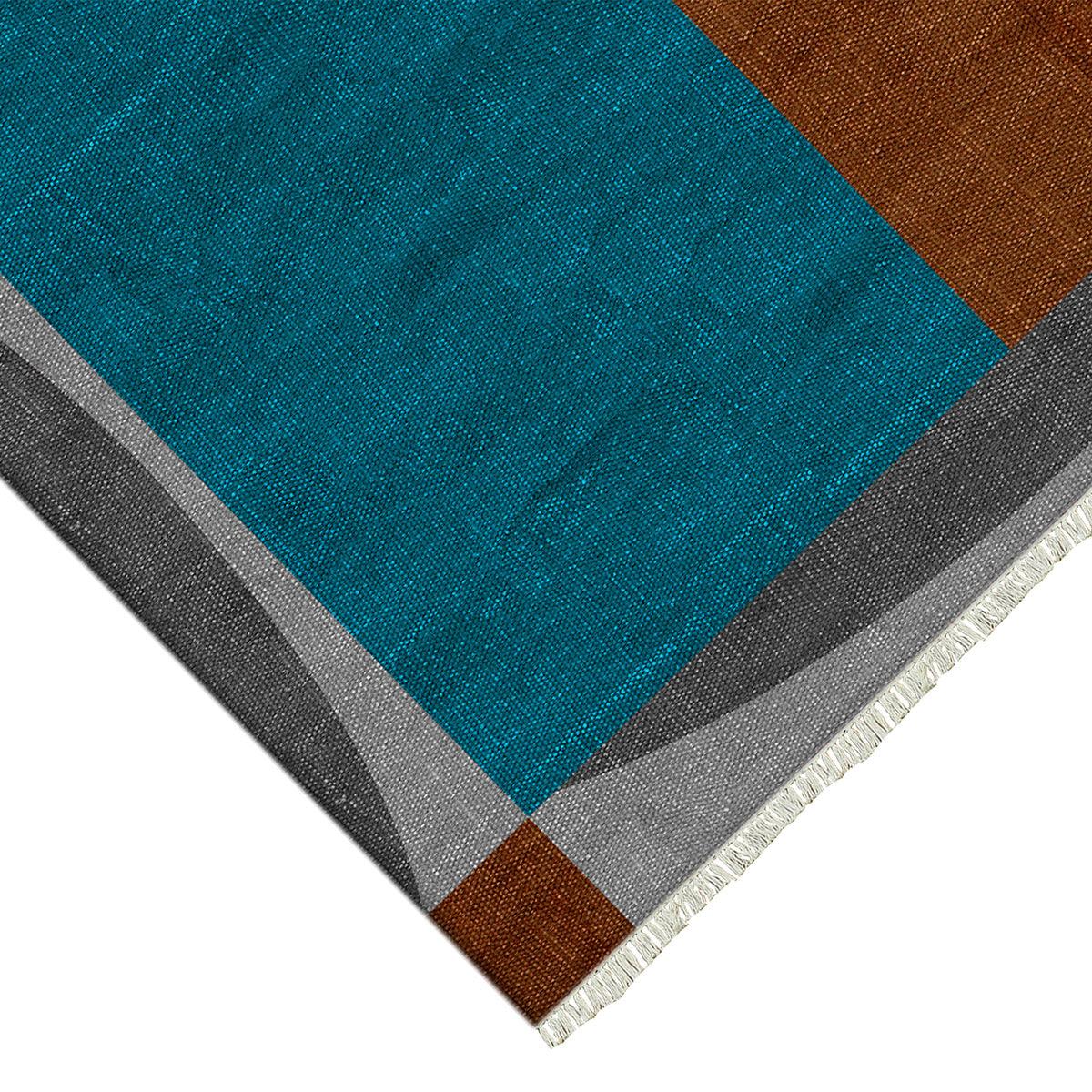 Indian Multicolor Handmade Abstract Modern Outdoor Area Rug DGP-67