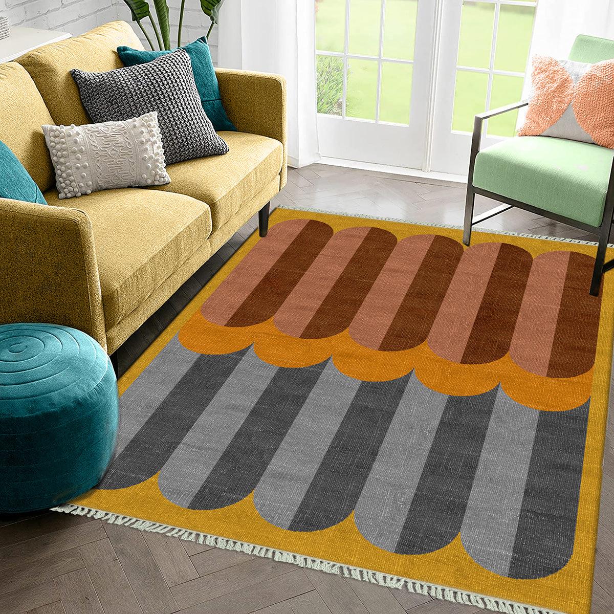 Handmade Multicolor Interior Attractive Abstract Entry Way Rug DGP-68