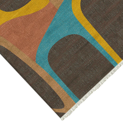 Handmade Braided Multicolor Outdoor Abstract Modern Cotton Area Rug DGP-71