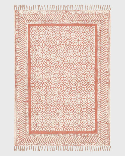 Indian Multicolor Hand Made Trendy Design Cotton Area Rug DGP-56