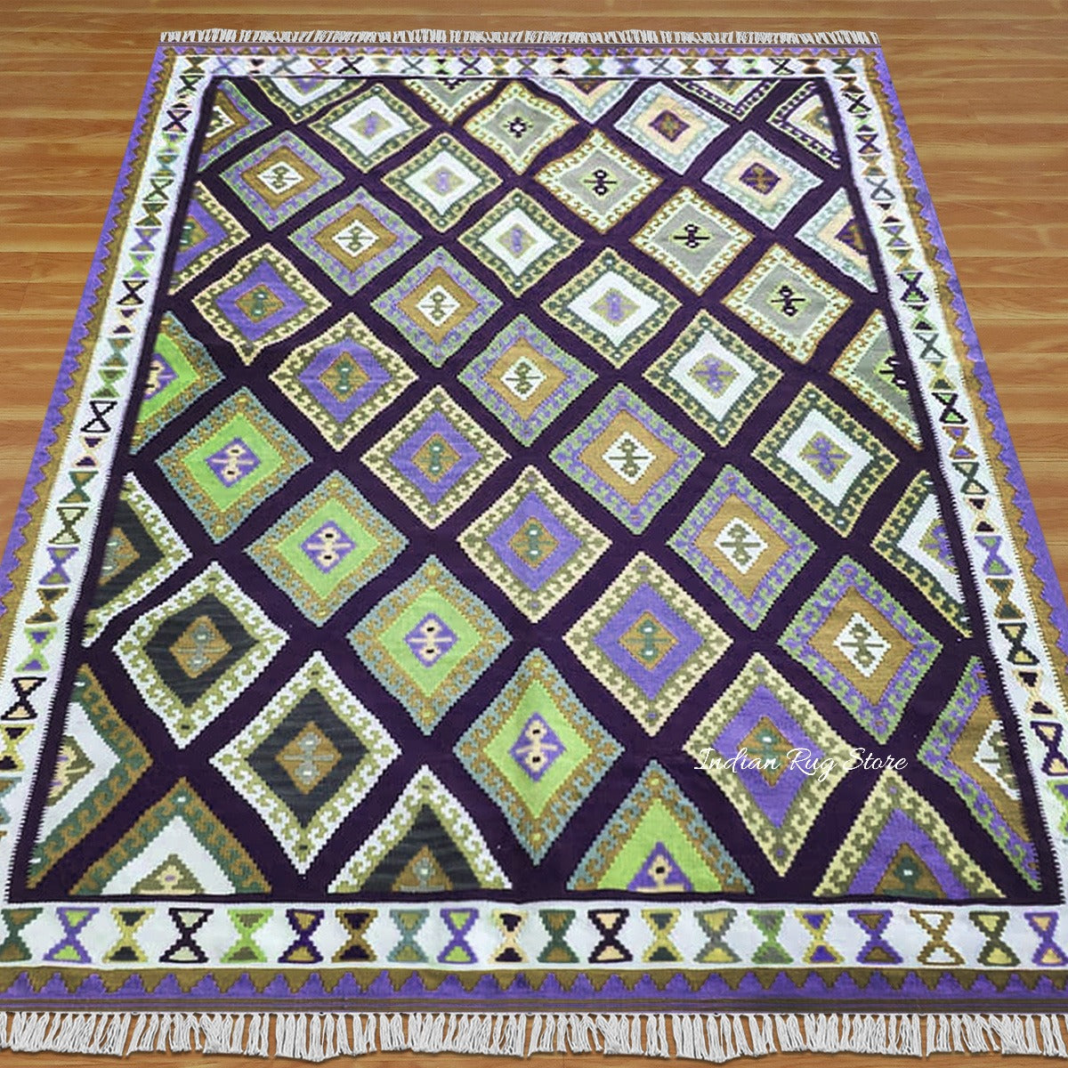 Natural Hand Woven Multicolor Bedroom Area Rug