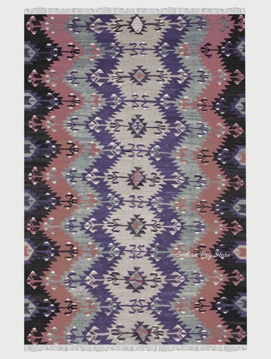 Beautiful Multicolor Hand Woven Living Room Rug