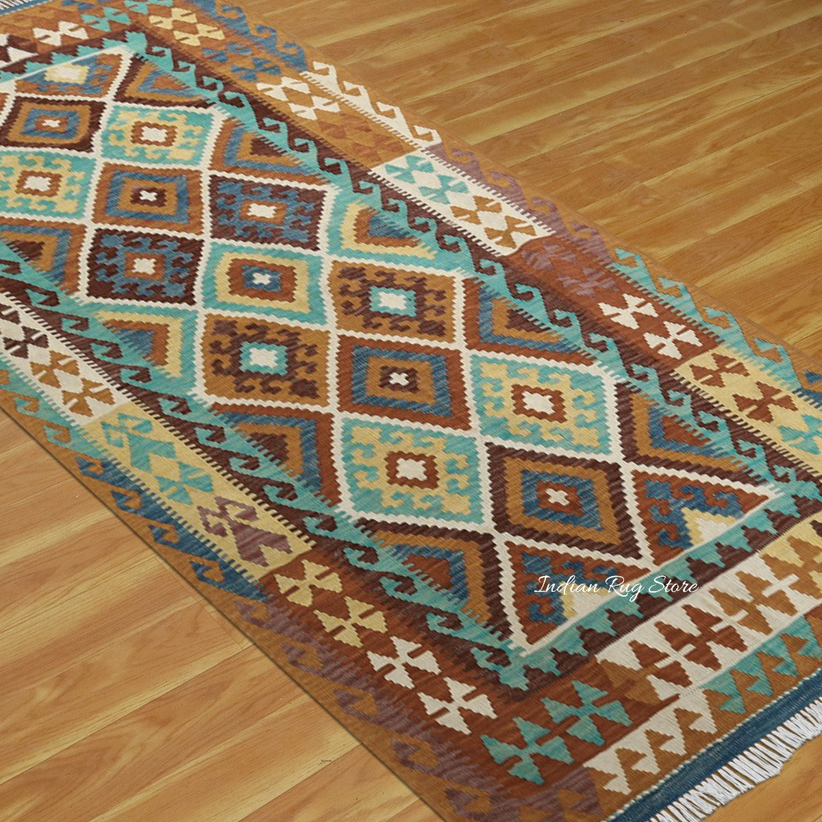 Hand Woven Wool Kilim Living Area Rug