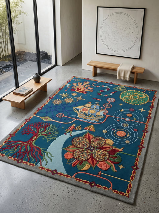 Inverness Blue Vein Rug