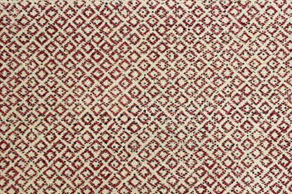 Cotton Dhurrie Entrance Red Hand Block Printed