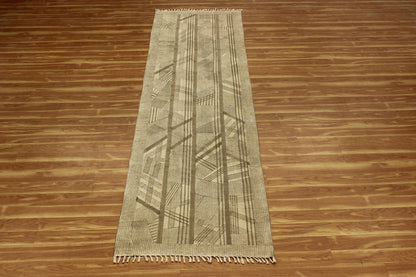 Cotton Dhurrie Hand Block Printed Entry Way Brown