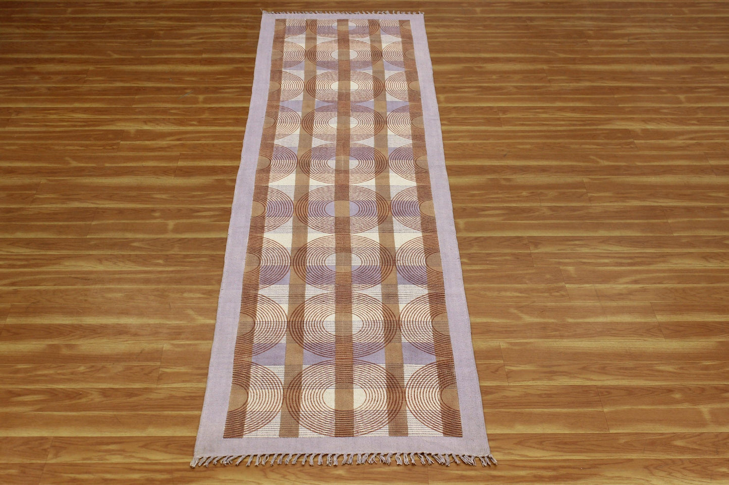 Cotton Dhurrie Hand Block Printed Outdoor Brown