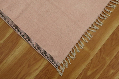 Beige Entrance Cotton Dhurrie Hand Block Printed