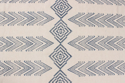 Blue Hand Block Printed Interior Cotton Dhurries