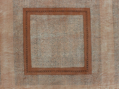 Hand Block Printed Brown Bedroom Decor Cotton Dhurries