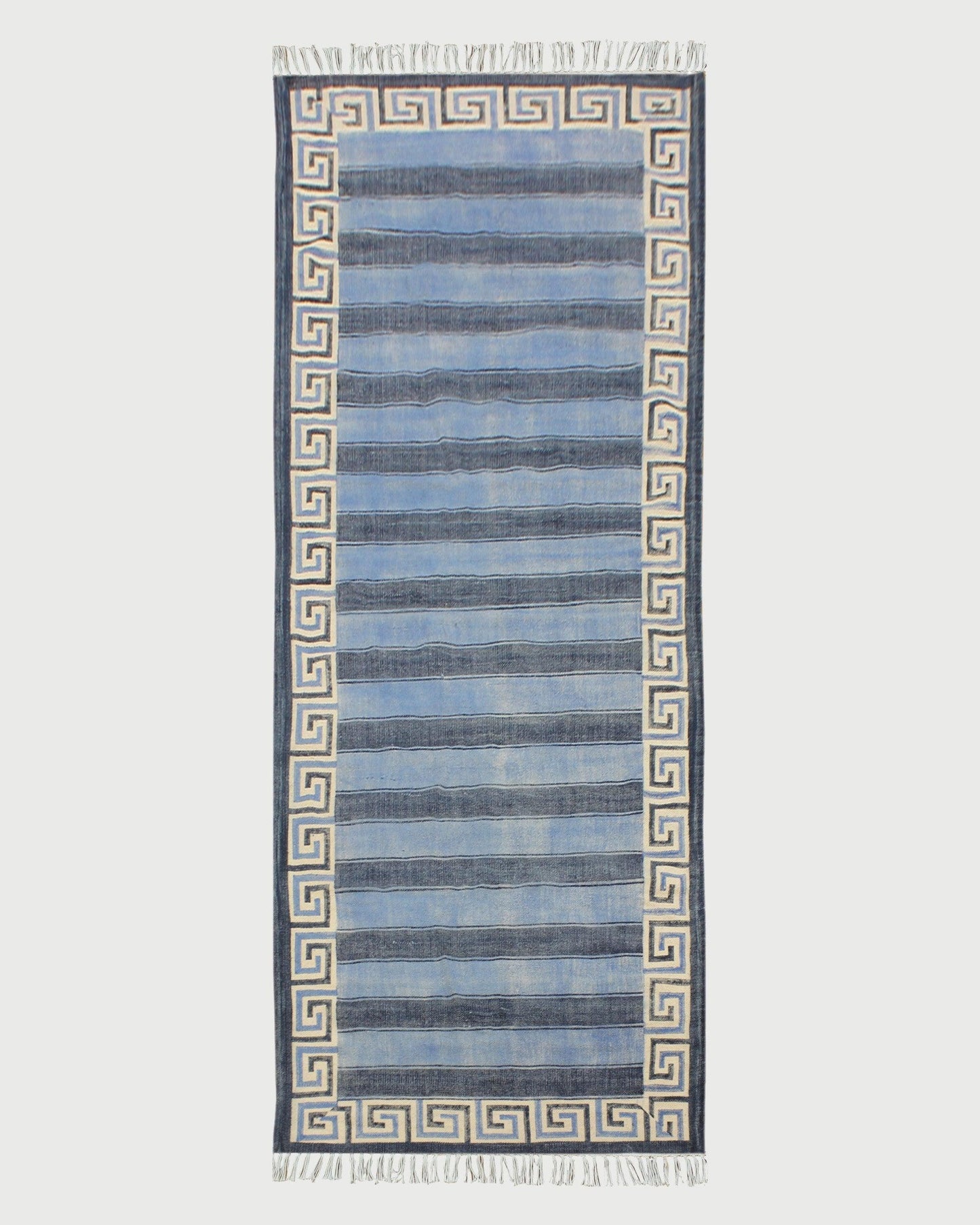 Cotton Dhurries Hand Block Printed Blue Home Decor