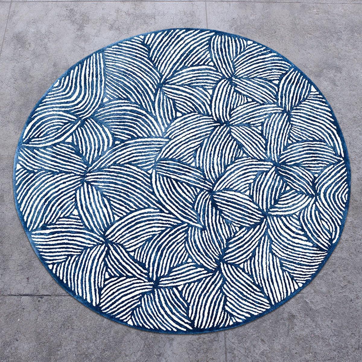 Hand Tufted Wool Round Area Rug HTM-17