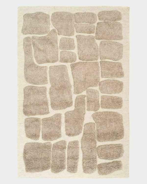 All Natural Hand Tufted Wool Rug HTM-20 - Indian Rug Store