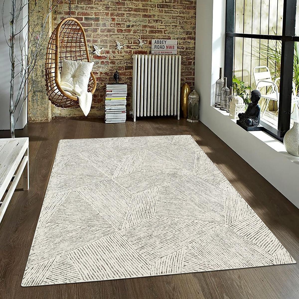 Hand Tufted Living Room Wool Rug HTM-34