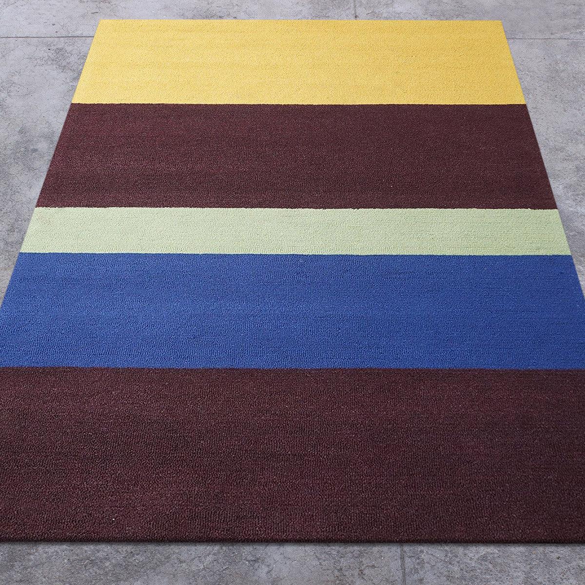 Hand Tufted Yellow Wool Rug HTM-07