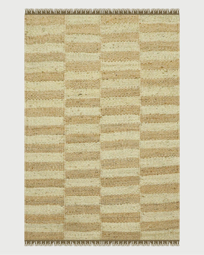 Natural Fiber Hand Woven Beige Brown Home Decor Jute Rug