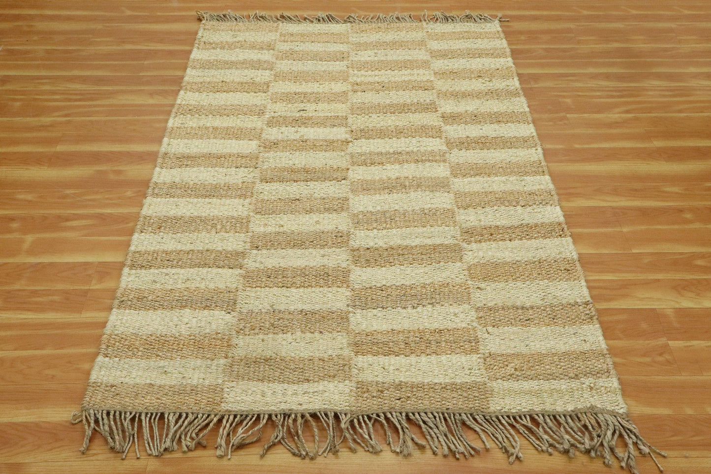 Natural Fiber Hand Woven Beige Brown Home Decor Jute Rug