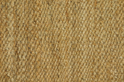 Traditional Beige Black Hand Woven Indoor Jute Rug