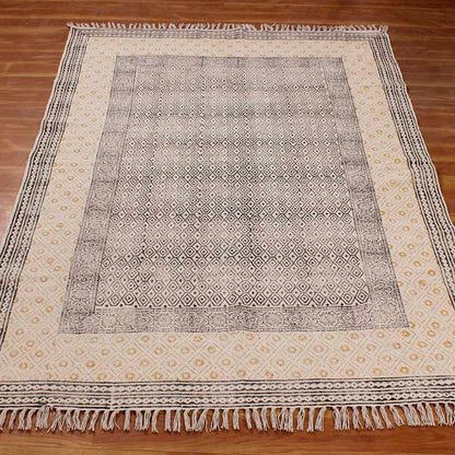 Handmade Farmhouse Beautiful Multicolor Cotton Rug - Indian Rug Store