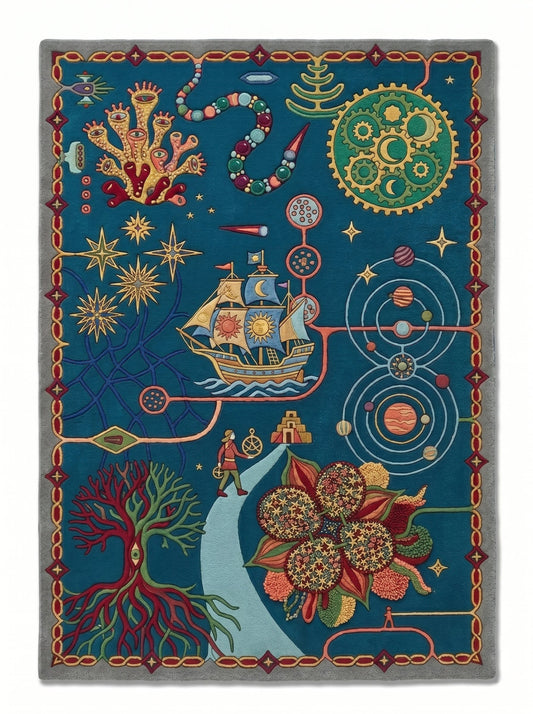 Inverness Blue Vein Rug
