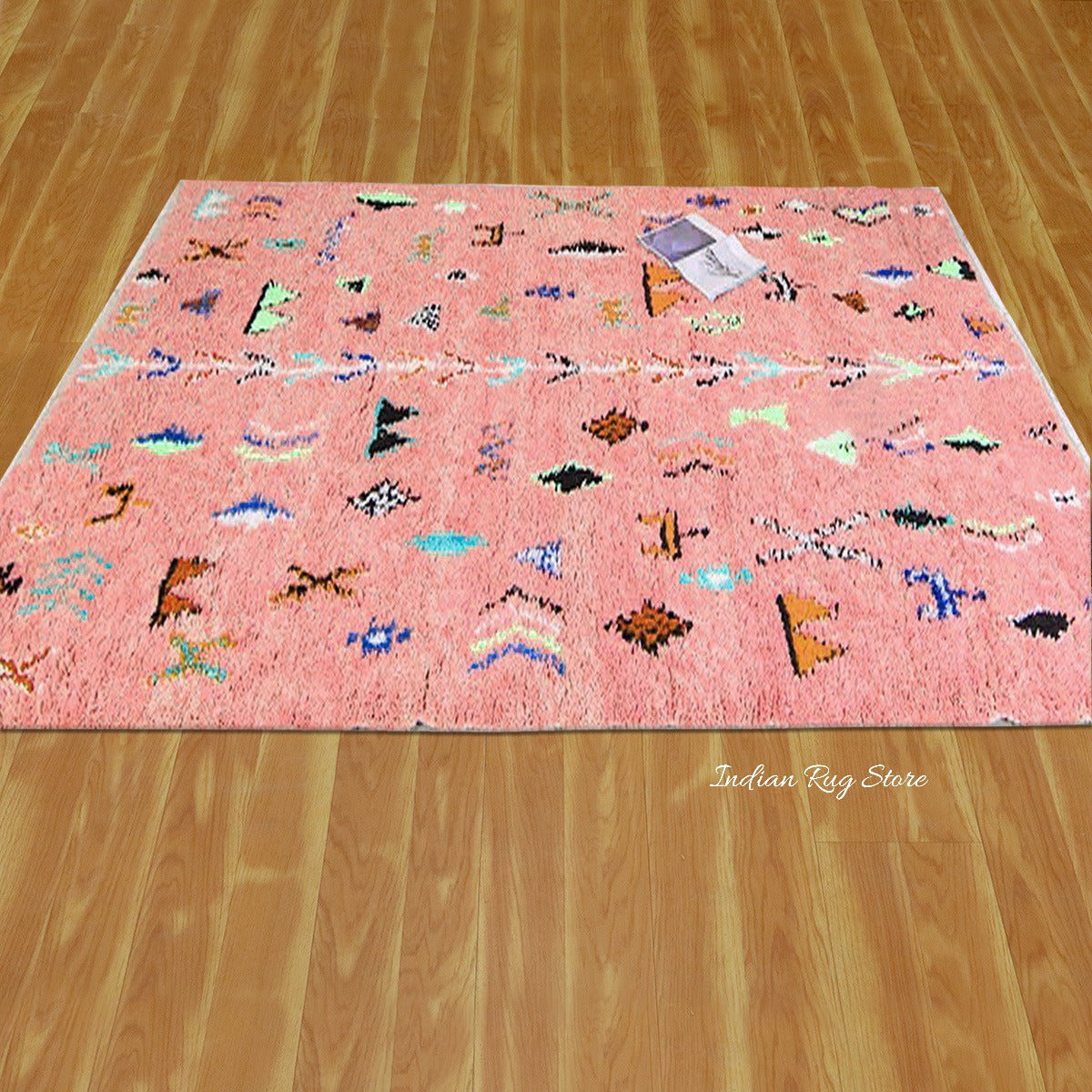 Eco Friendly Hand Tufted Beautiful Baby Pink Area Rug