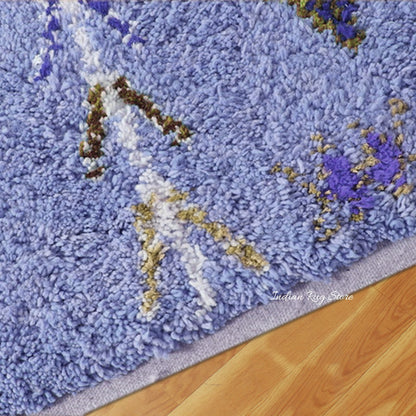 Eco Friendly Hand Tufted Beautiful Blue Area Rug