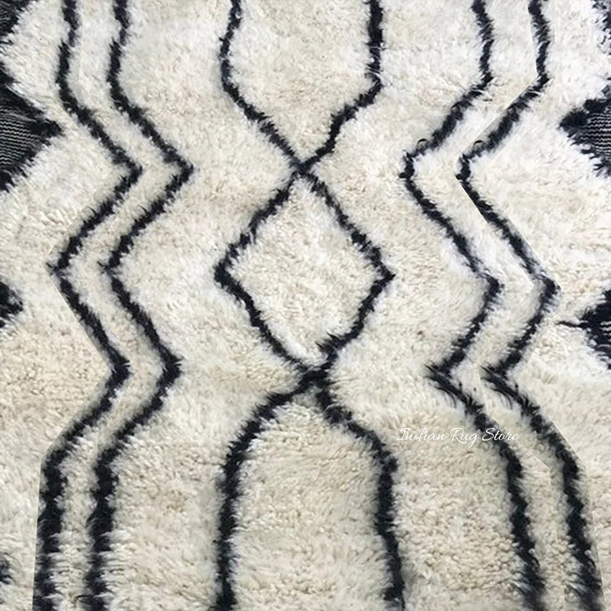 Beautiful Hand Tufted Cream Color Area Rug