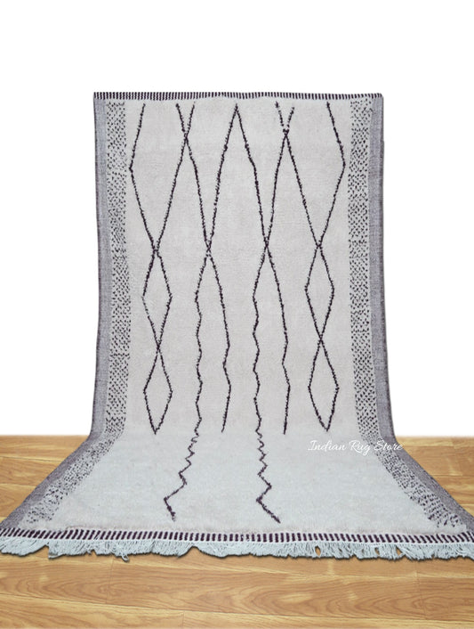 Gray Colored Designer Hand Tufted Area Rug