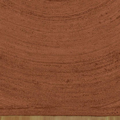 Artistic Hand Braided Brown Jute Entry Way Round Area Rug - Indian Rug Store