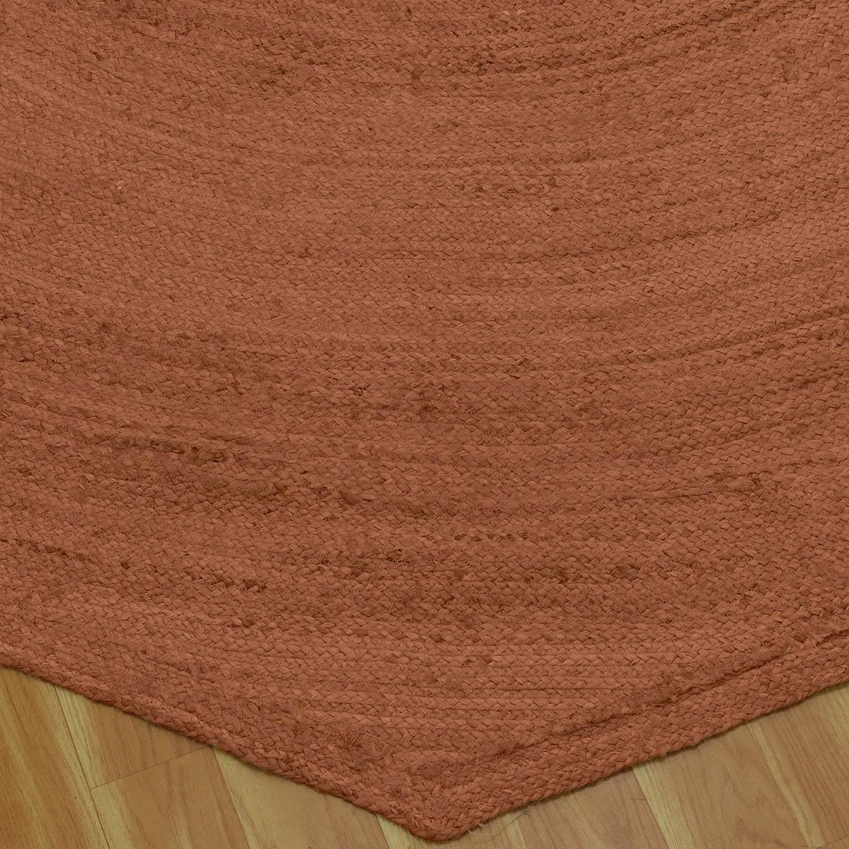 Artistic Hand Braided Brown Jute Entry Way Round Area Rug - Indian Rug Store