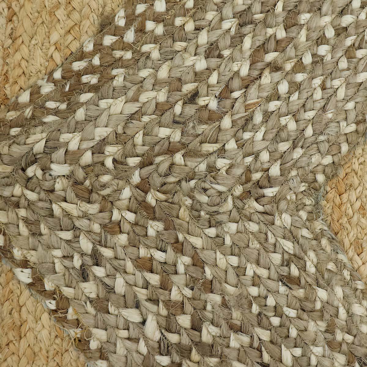 Classic Beige Brown Hand Braided Indoor Jute Area Rug - Indian Rug Store