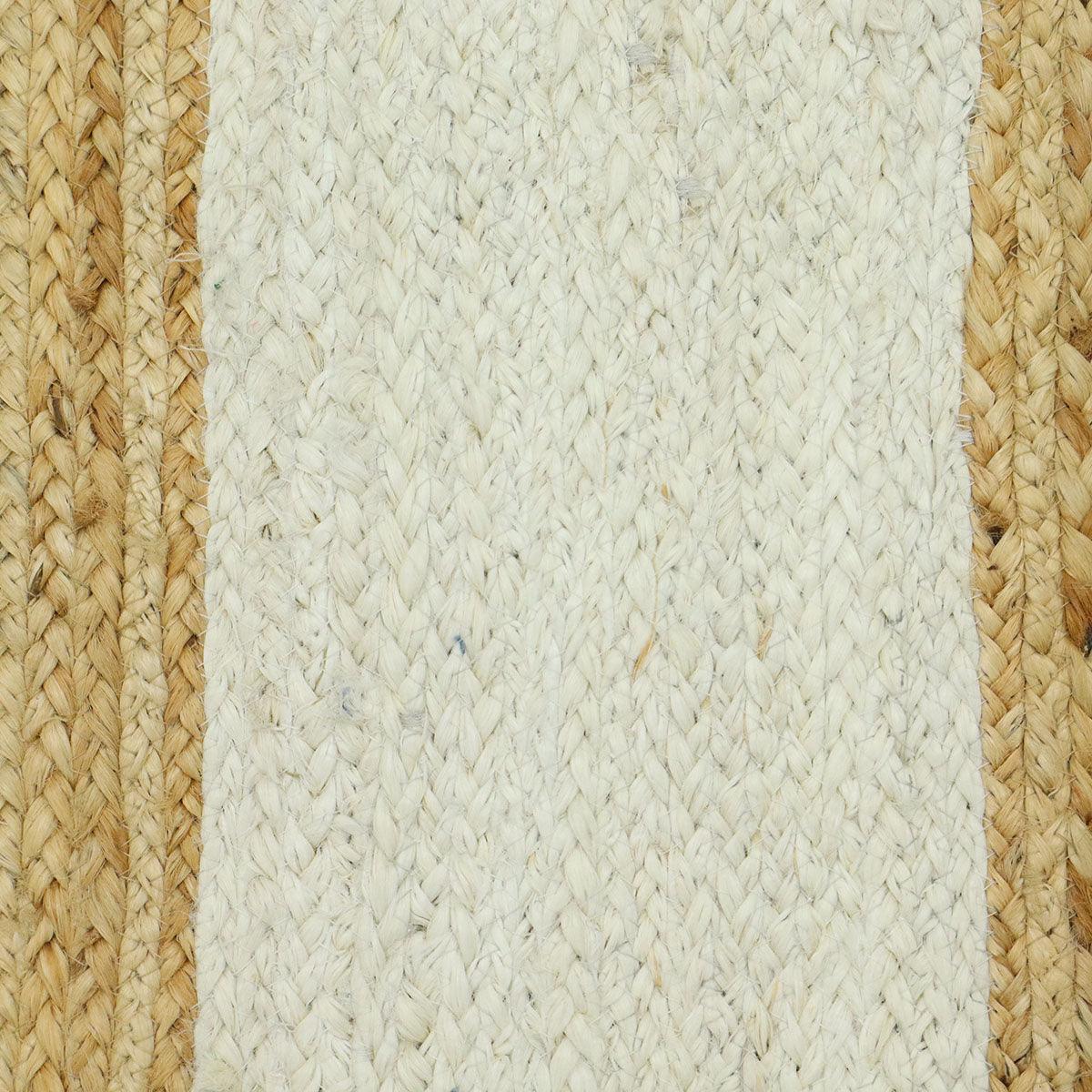 Hand Braided Jute Scalloped Attractive Designer Area Rug - Indian Rug Store