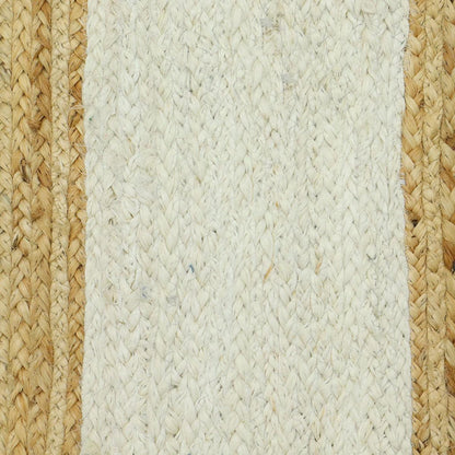 Hand Braided Jute Scalloped Attractive Designer Area Rug - Indian Rug Store