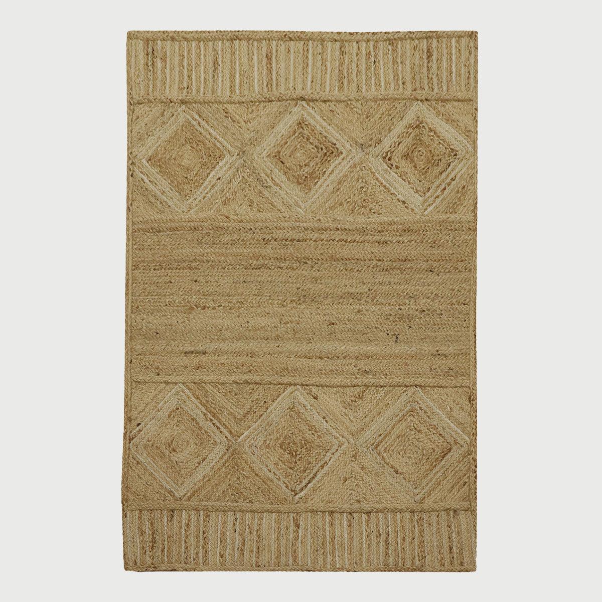 Handmade Hand Braided Beige Jute Attractive Modern Area Rug - Indian Rug Store