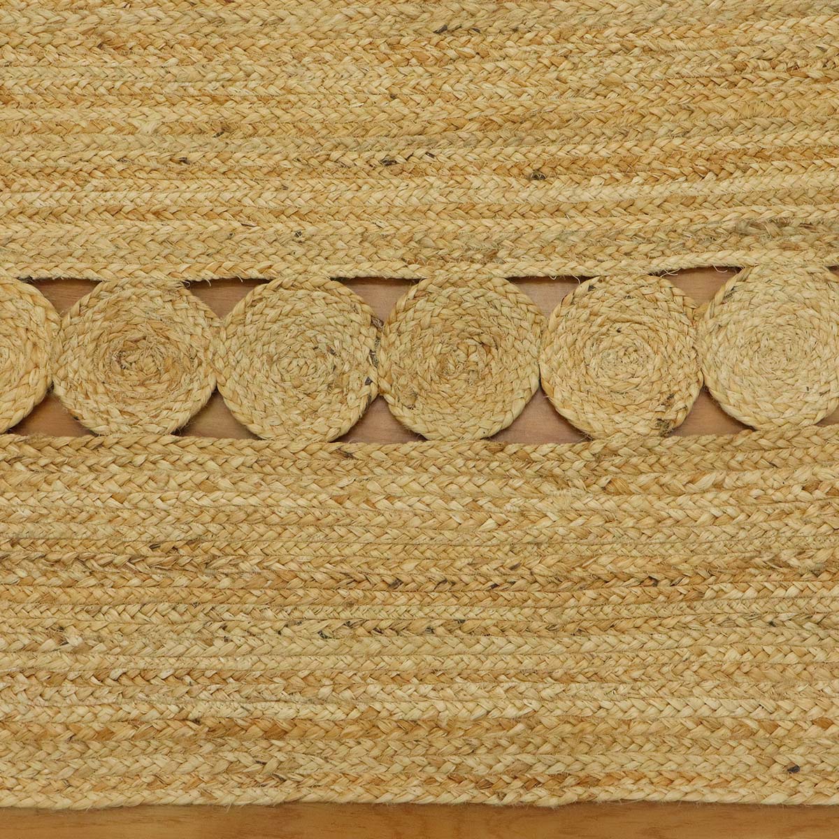 Designer Hand Braided Beige Jute Farm Area Rug - Indian Rug Store