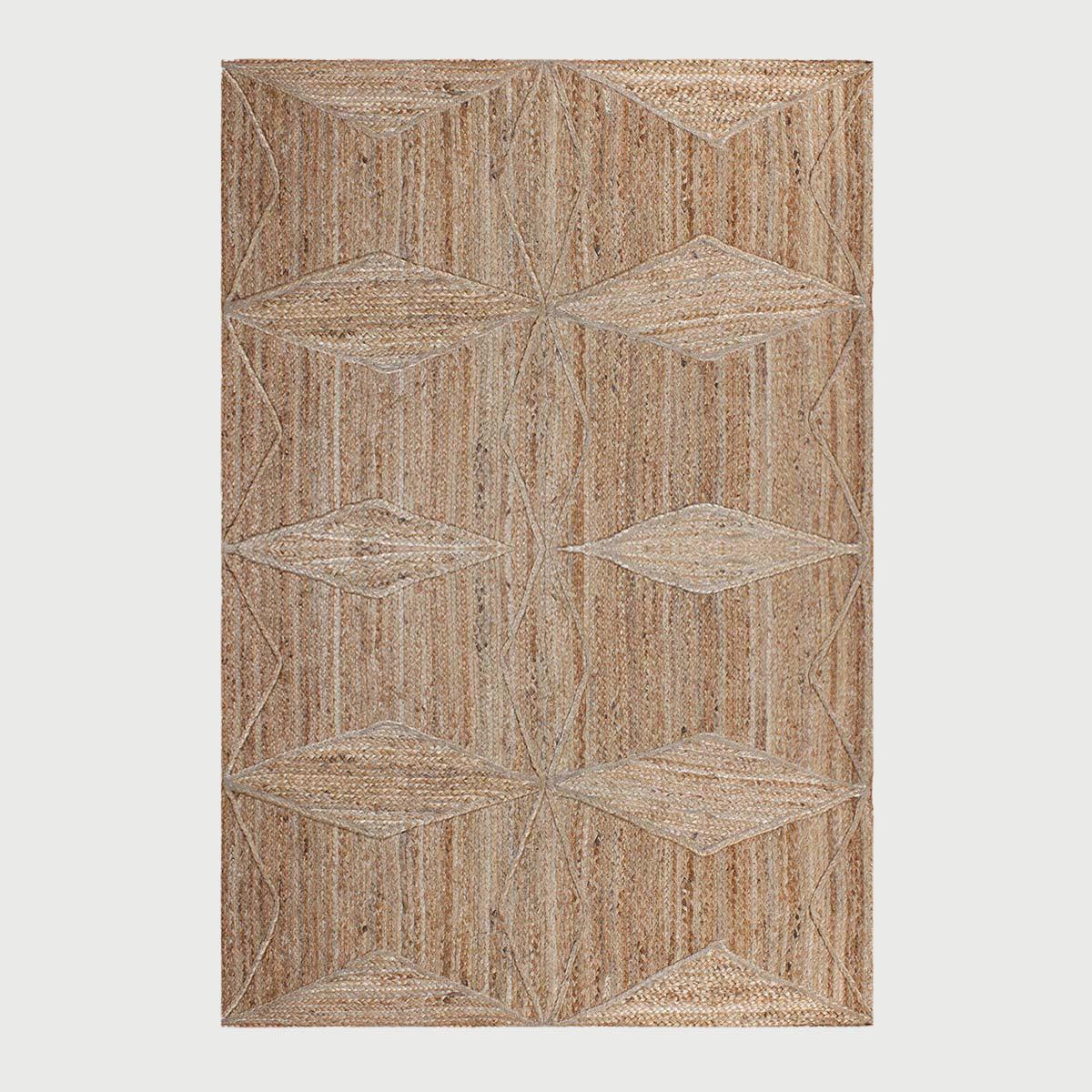 Attractive Beige Hand Braided Entry Way Jute Area Rug - Indian Rug Store