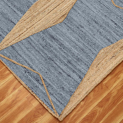 Oriental Grey Beige Hand Braided Sea House Jute Area Rug - Indian Rug Store