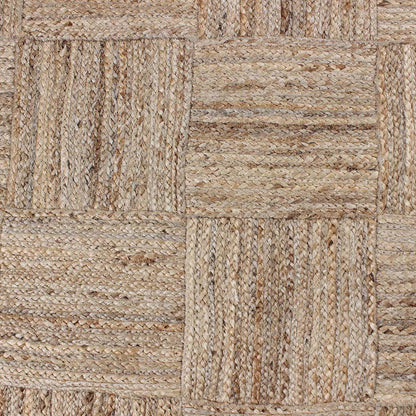 Traditional Hand Braided Beige Jute Entry Way Round Area Rug - Indian Rug Store