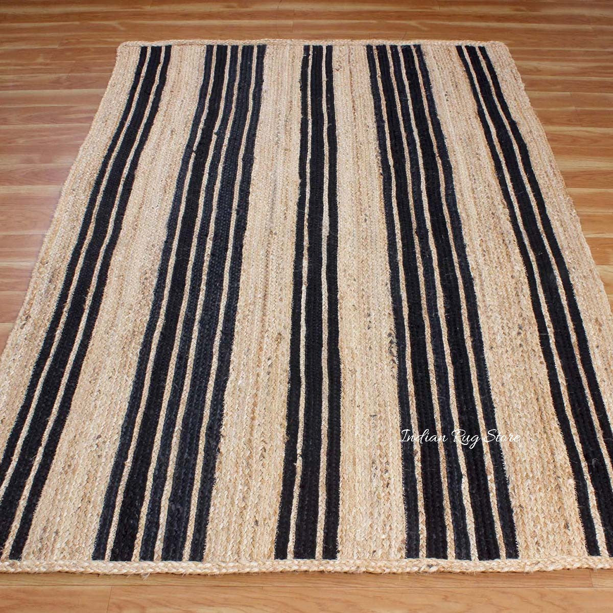 Attractive Beige Hand Braided Entry Way Jute Area Rug