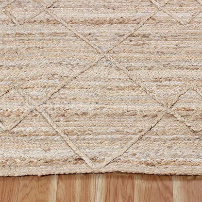 Traditional Beige Hand Braided Interior Jute Area Rug - Indian Rug Store