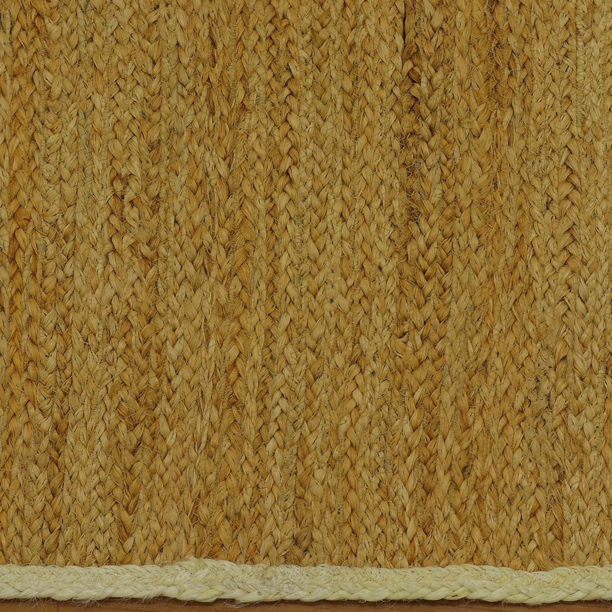 Attractive Brown Beige Hand Braided Outdoor Jute Area Rug - Indian Rug Store