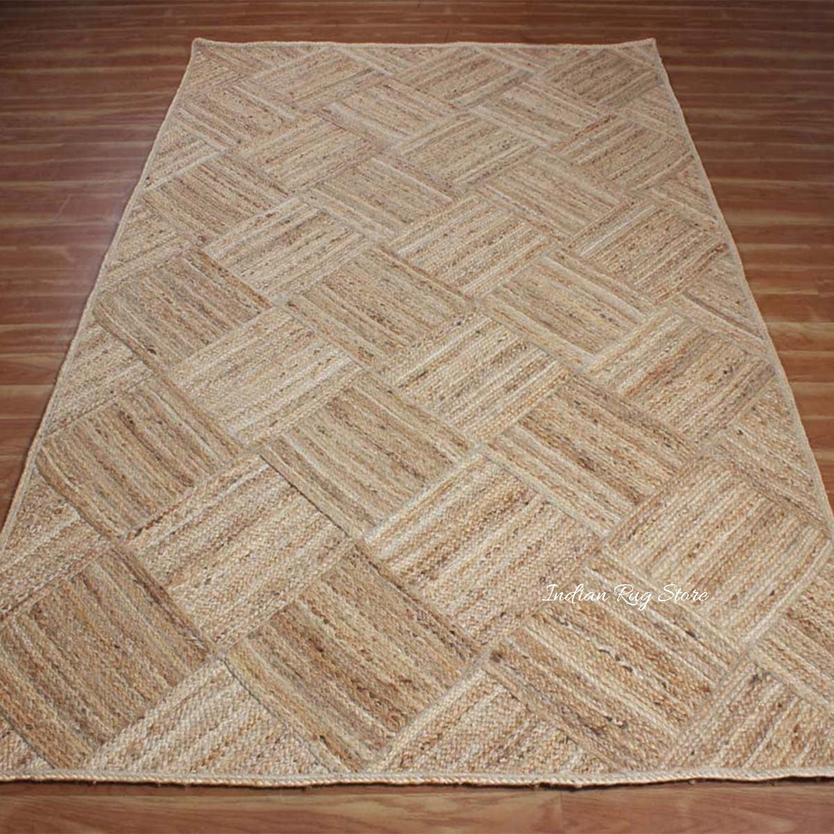 Oriental Beige Hand Braided Home Decor Jute Area Rug