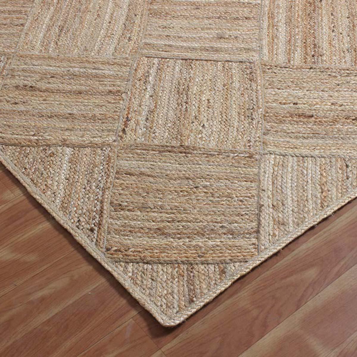 Oriental Beige Hand Braided Home Decor Jute Area Rug - Indian Rug Store