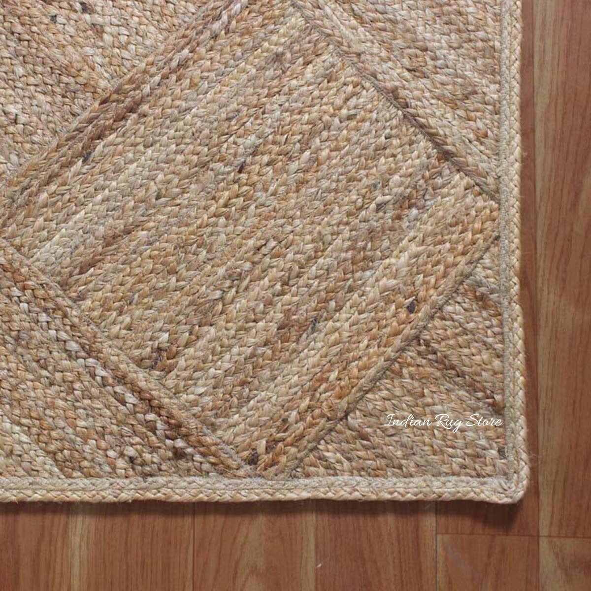 Oriental Beige Hand Braided Home Decor Jute Area Rug