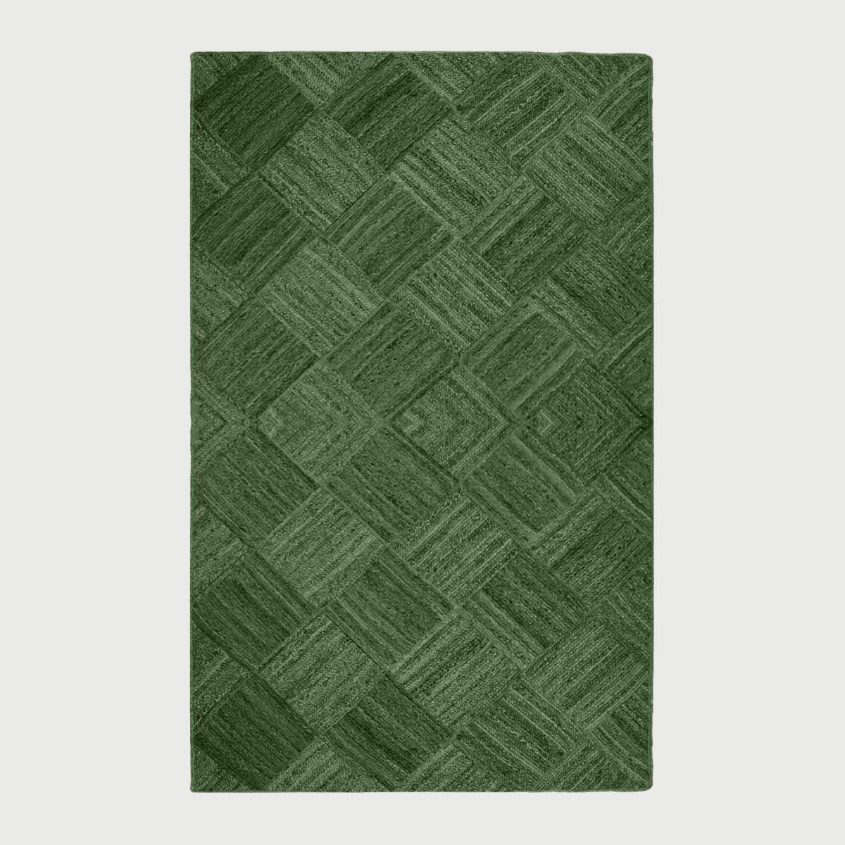 Attractive Green Hand Braided Outdoor Jute Area Rug - Indian Rug Store