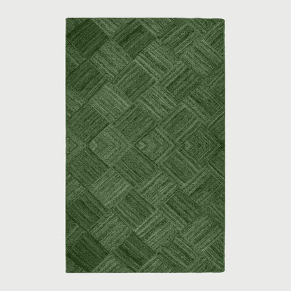 Attractive Green Hand Braided Outdoor Jute Area Rug - Indian Rug Store