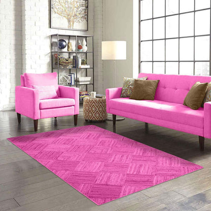 Traditional Pink Hand Braided Living Room Jute Area Rug - Indian Rug Store