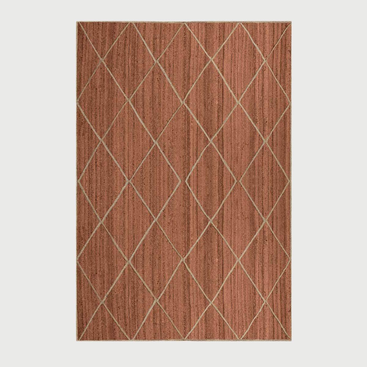 Natural Fiber Brown Beige Hand Braided Jute Area Rug - Indian Rug Store