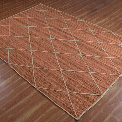 Natural Fiber Brown Beige Hand Braided Jute Area Rug - Indian Rug Store