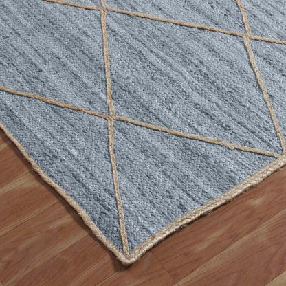 Trendy Gray Beige Hand Braided Farm House Jute Area Rug - Indian Rug Store